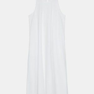 Zara White Voluminous Dress, Size Small